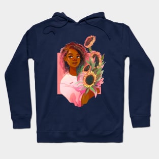 Pink Sunflowers Hoodie